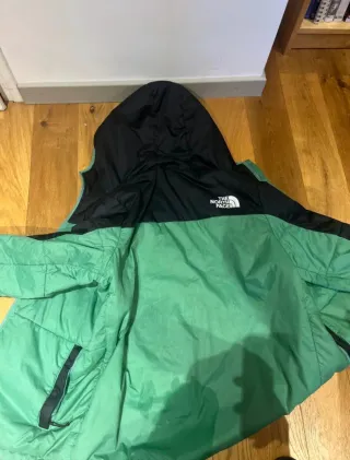 Piumino The North Face nero e verde