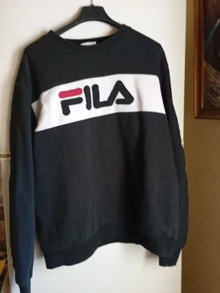 Sudadera Fila Negra y Blanca