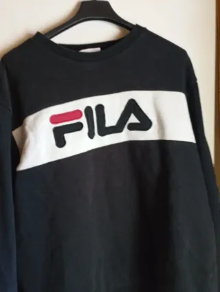 Sudadera Fila Negra y Blanca