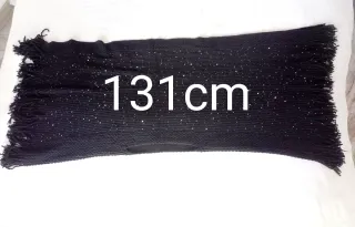 Poncho Negro con Lentejuelas,  Nuevo