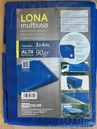 Lona Multiuso Azul 3x4m 90gr