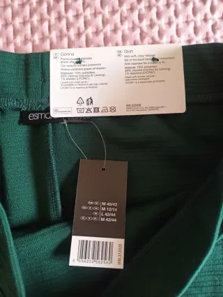 Gonna tubino verde scuro