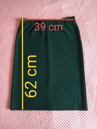 Gonna tubino verde scuro