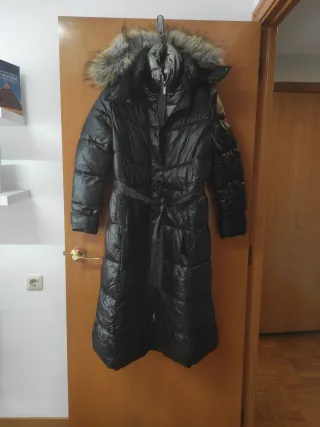 Abrigo plumífero largo BSB negro