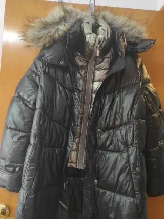 Abrigo plumífero largo BSB negro