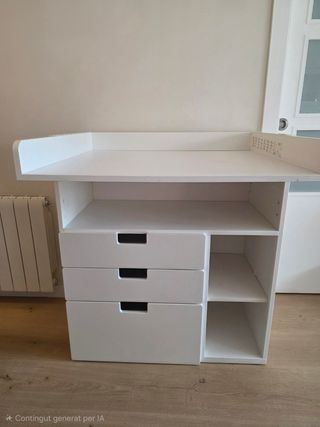 Cambiador bebé/escritorio infantil SMASTAD
