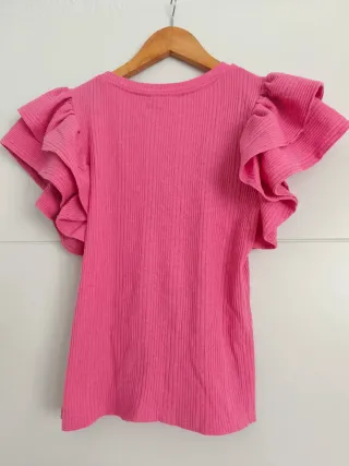 Blusa Zara manga volante