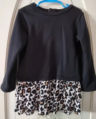 Vestito bambina fantasia leopardata