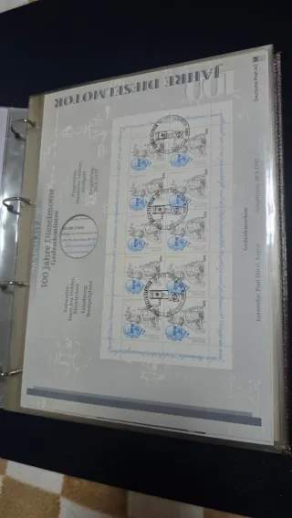 Álbum Numisblatter con 17 Blister de Sellos