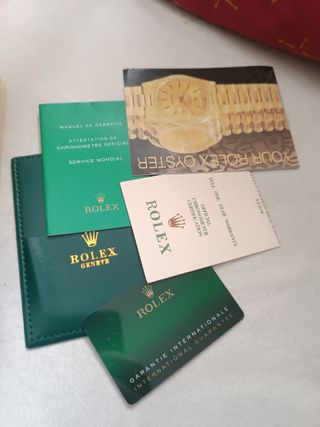 Caja joyero Rolex verde