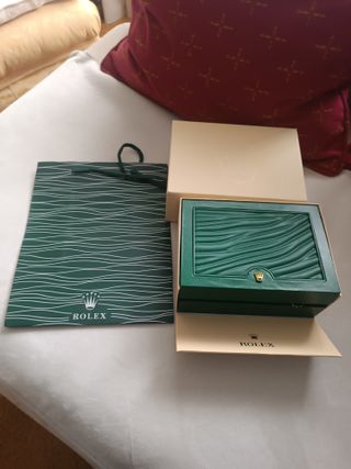 Caja joyero Rolex verde