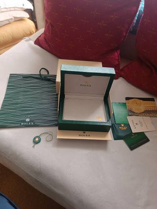 Caja joyero Rolex verde
