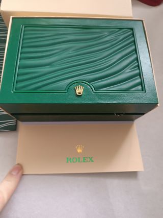 Caja joyero Rolex verde