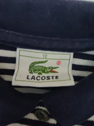 Canotta Lacoste vintage a righe
