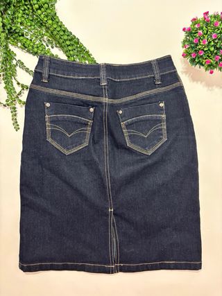 Falda vaquera midi talla M