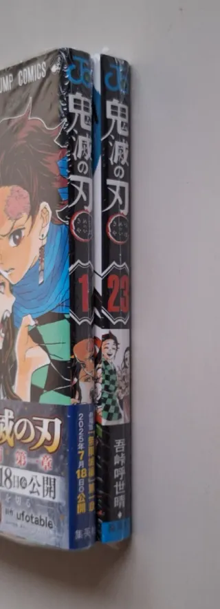 Kimetsu no yaiba tomos 1 y 23 en japonés