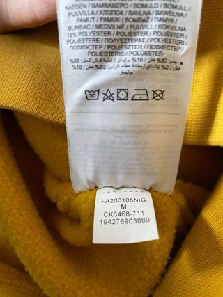 Sudadera Jordan Amarilla Talla M