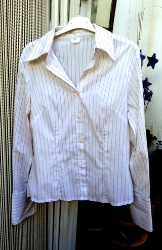 Camisa blanca rayas Talla 40
