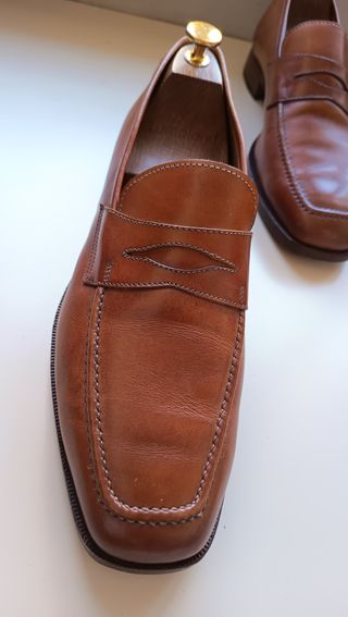 Mocassini in pelle marrone - Taglia 43.5