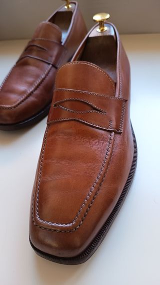 Mocassini in pelle marrone - Taglia 43.5