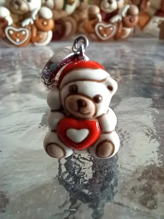 THUN Teddy Merry Christmas Cuore Rosso