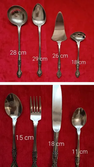 Cubertería Monix 18/10 años 70 de 109 piezas