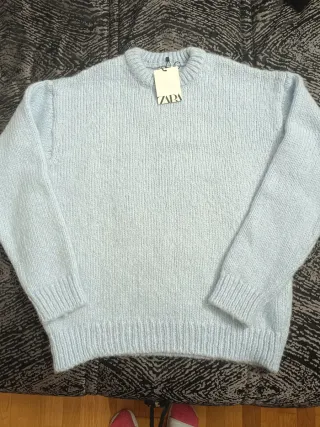 Jersey Zara azul claro