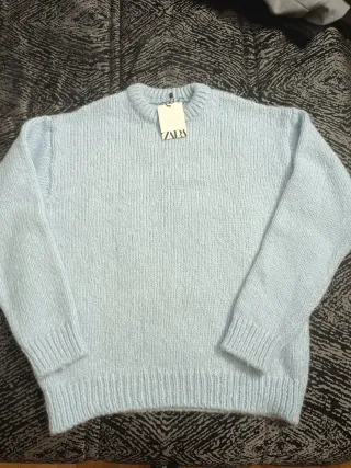 Jersey Zara azul claro