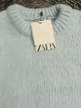 Jersey Zara azul claro