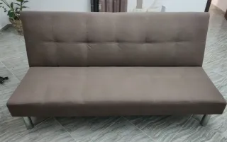 Sofá Cama convertible Clic-Clac Marrón Topo 3 Plaz