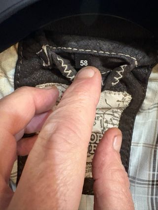 Giubbino/bomber vera pelle vintage marrone