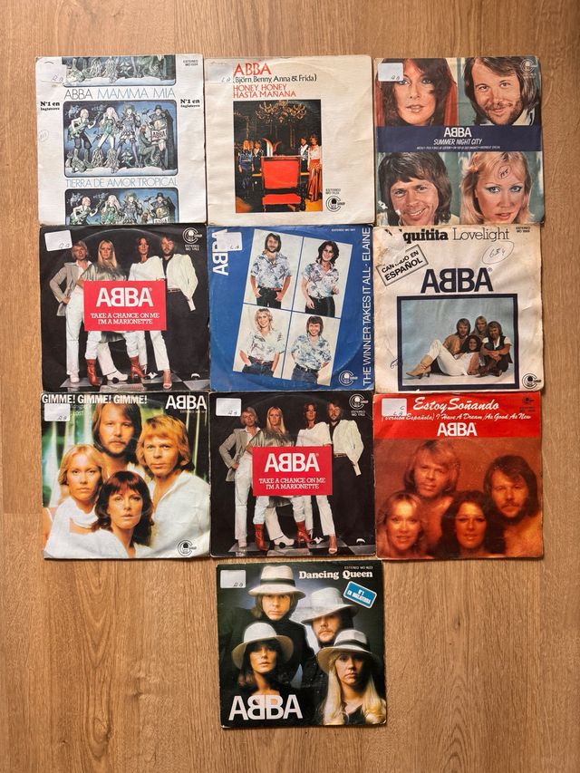 Lote 12 singles ABBA