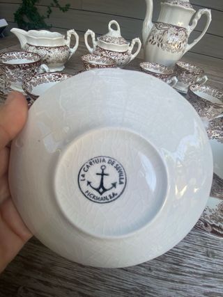 Juego de café La Cartuja 12 servicios en marrón