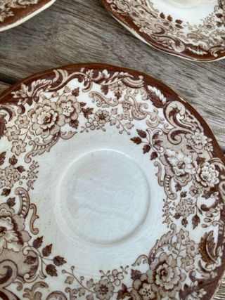 Juego de café La Cartuja 12 servicios en marrón