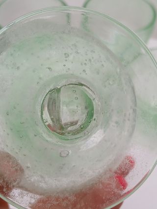 Coppe Murano Vetro Verde - Set 6 Pezzi