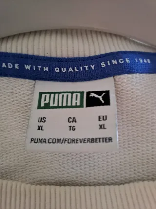 Sudadera Puma Blanca.