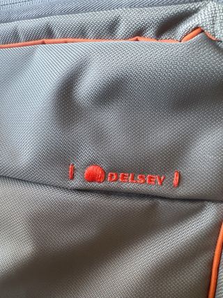 Bolsa portátil Samsonite gris y naranja