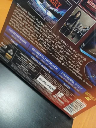 Blu-ray Misery Edición Especial con Postales