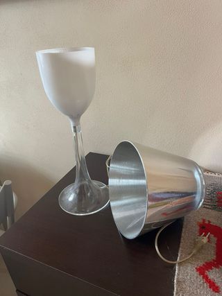 Lampada da Tavolo Flos Miss K Argento Trasparente