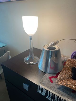 Lampada da Tavolo Flos Miss K Argento Trasparente