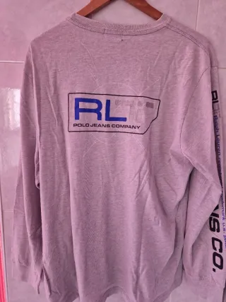 Polo Jeans Company Camiseta Gris Manga Larga