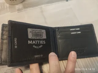 Cartera Tarjetero Matties Negra.