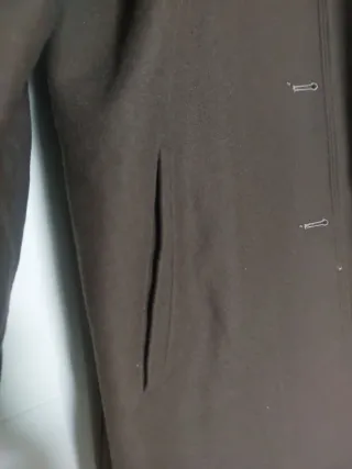 Abrigo largo marrón doble cara