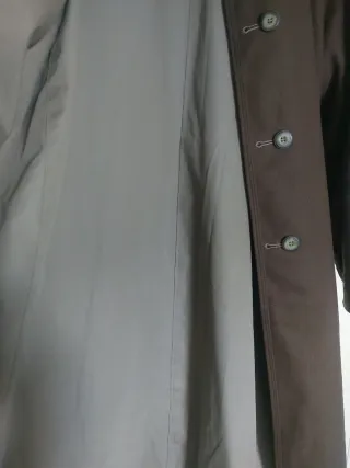 Abrigo largo marrón doble cara