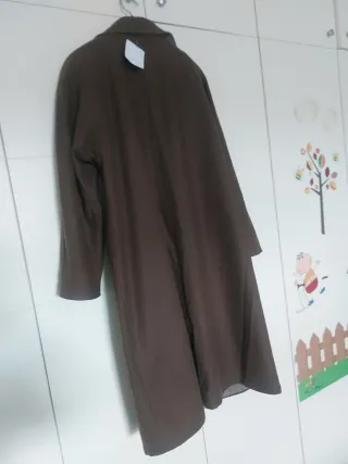 Abrigo largo marrón doble cara