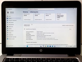 Portátil HP EliteBook Plata/Negro