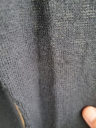 GLIV Elegante Vestido de Lana con Mangas Transpare