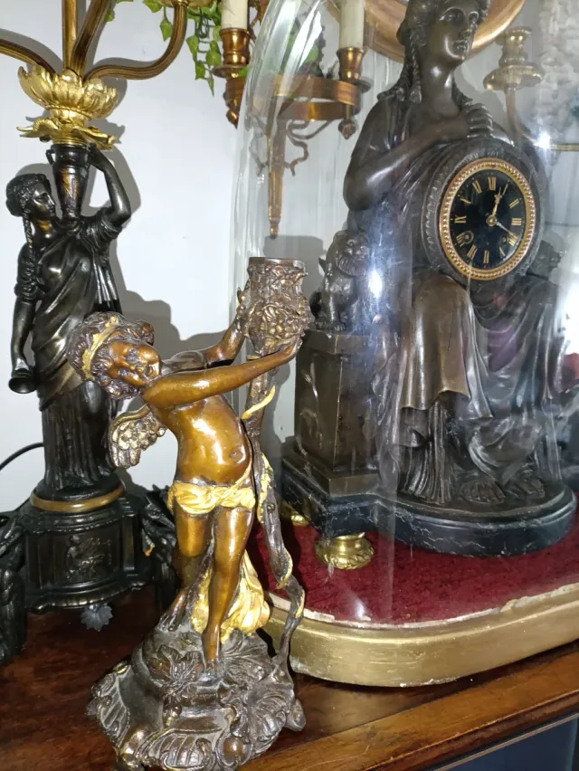 Candelabros o porta velas de Bronce Estilo Clásico