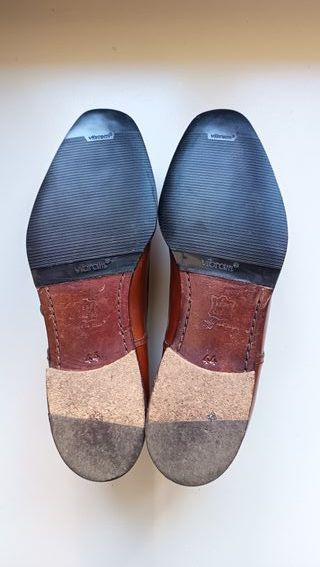 Scarpe Monk Strap Pelle Marrone Uomo