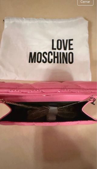 Bolso Love Moschino Rosa Corazones
